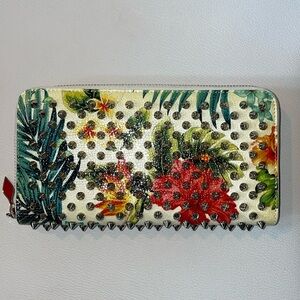 Authentic Christian Louboutin Flower Stud Pattern Preowned